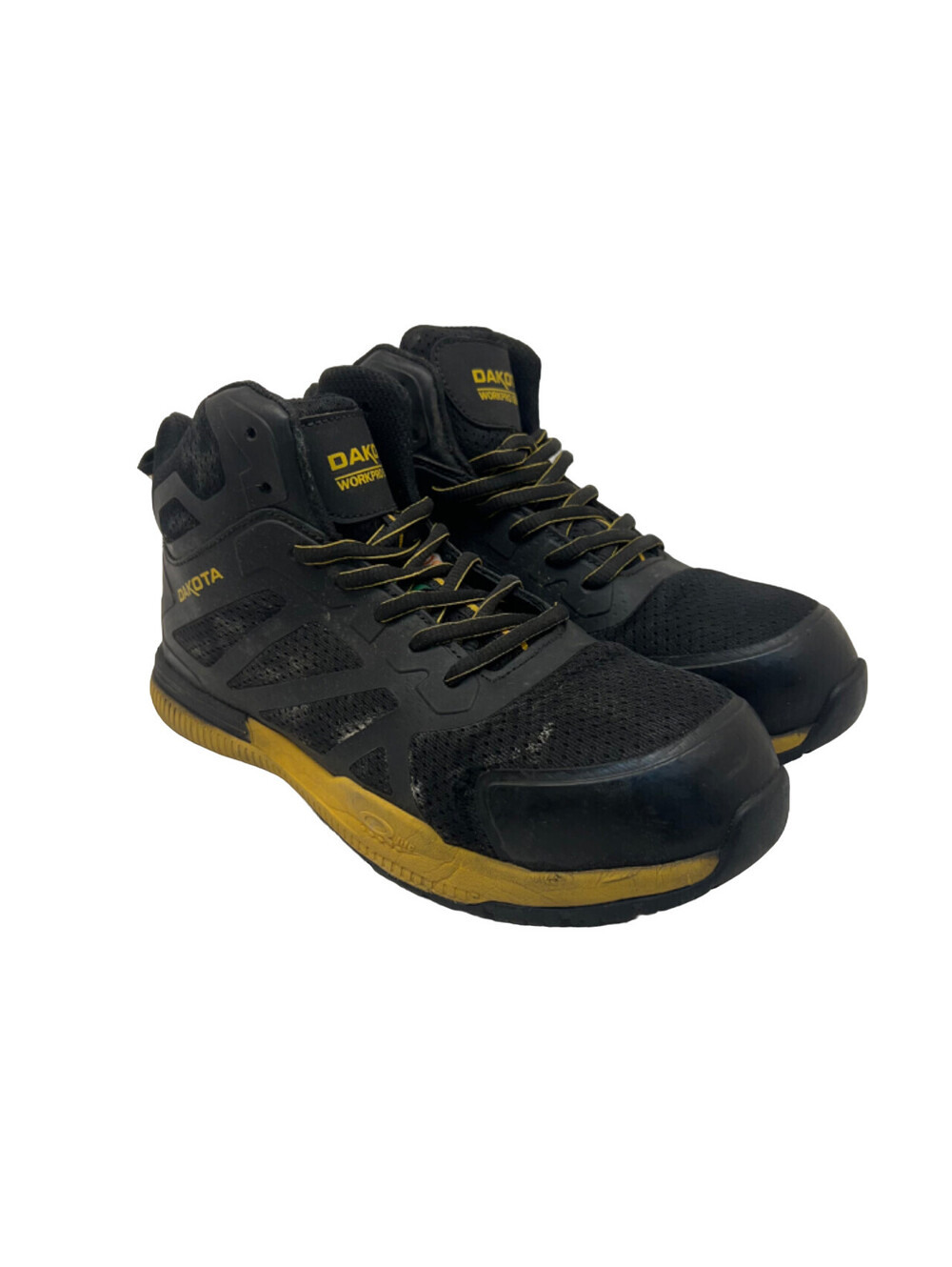 Dakota Men's Mid-Cut CTCP Athletic Safety Shoes 3822 Black/Yellow Size 7M